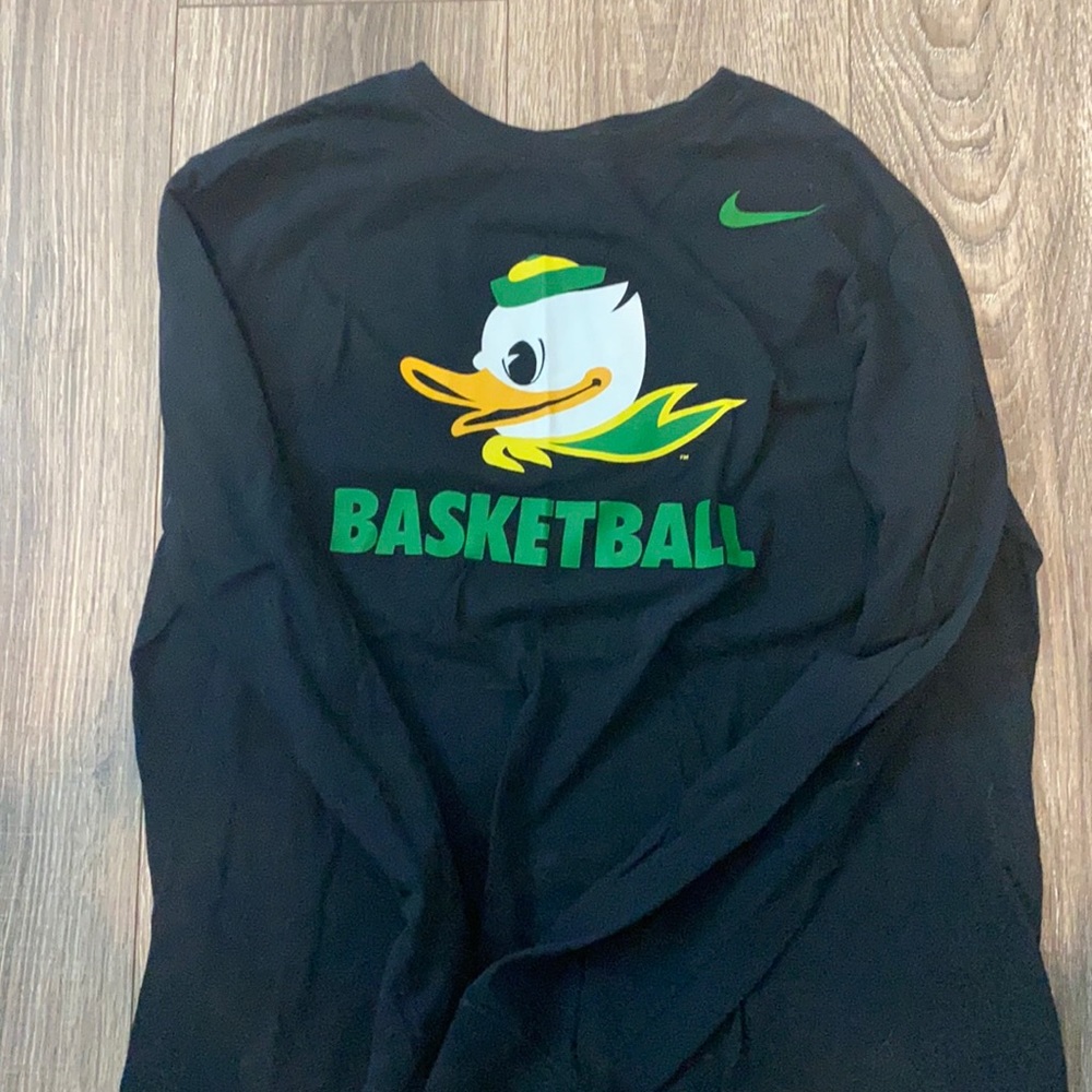 Oregon long sleeve basketball shirt